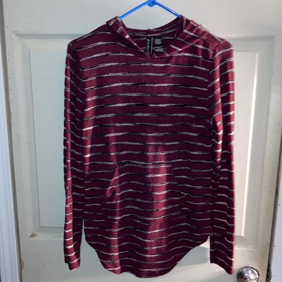 Free For All brand long sleeve Hooded Top. Women’s size Medium - Picture 1 of 9